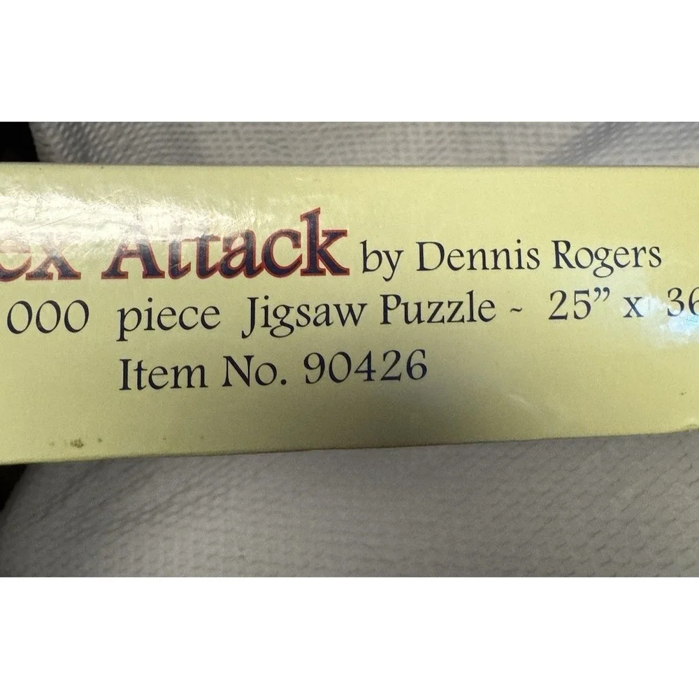 SunsOut Puzzle 1000 Pieces Shaped T-Rex Attack New Factory Sealed  25 x 26 inch